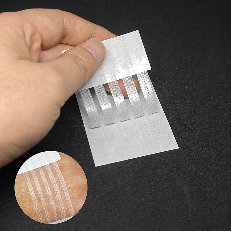 Medical Tape - 6/10個入り 無料粘着テープ 傷口閉鎖ストリップ 手術用縫合糸 産後傷口修復用 化粧品用粘着剤。
