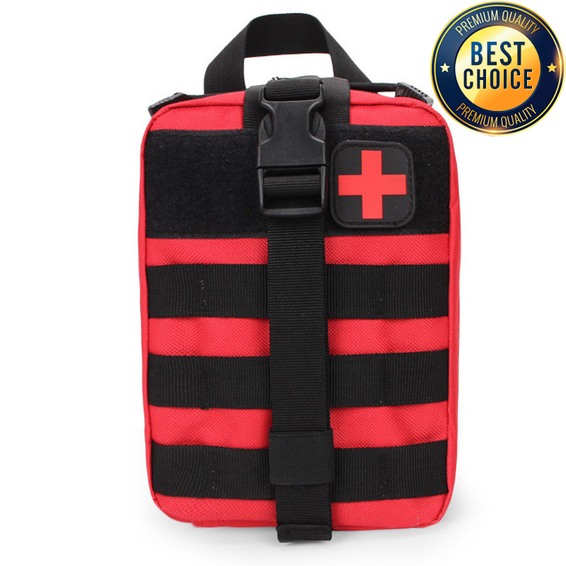 First Aid Kit - Molle 戦術応急処置キット医療バッグ緊急 SOS 屋外狩猟緊急キャンプハイキング旅行サバイバルツール EDC ポーチ