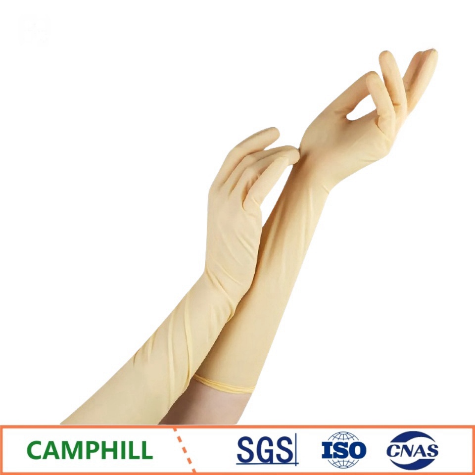 使い捨てラテックス手袋 20インチ 延長型 厚手 研究所用  - Medical Gloves のレビューと価格