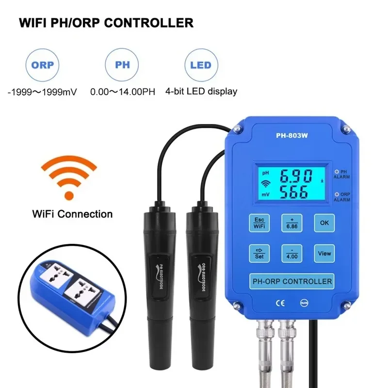 PH-803 デジタル2チャンネルPH/ORP酸化還元電位コ - Thermometer Digital のレビューと価格