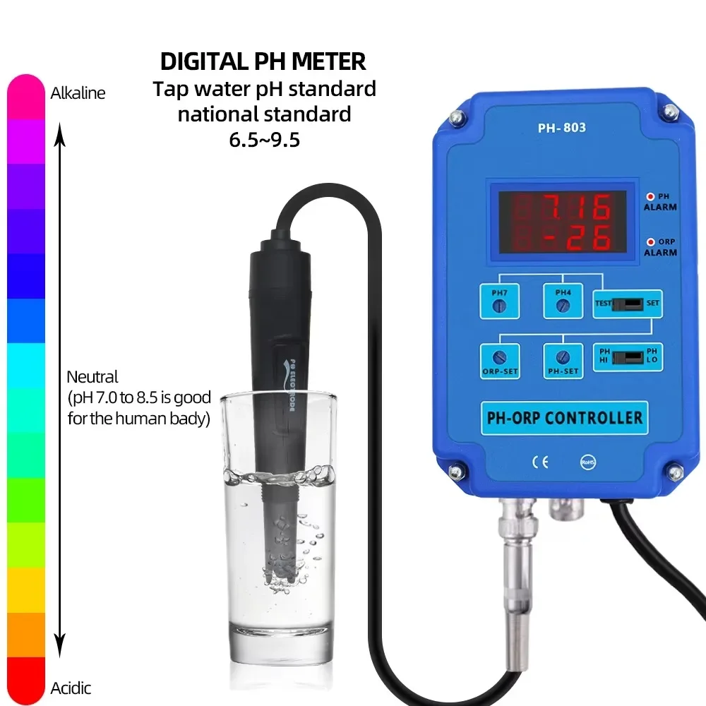 PH-803 デジタル2チャンネルPH/ORP酸化還元電位コ - Thermometer Digital のレビューと価格
