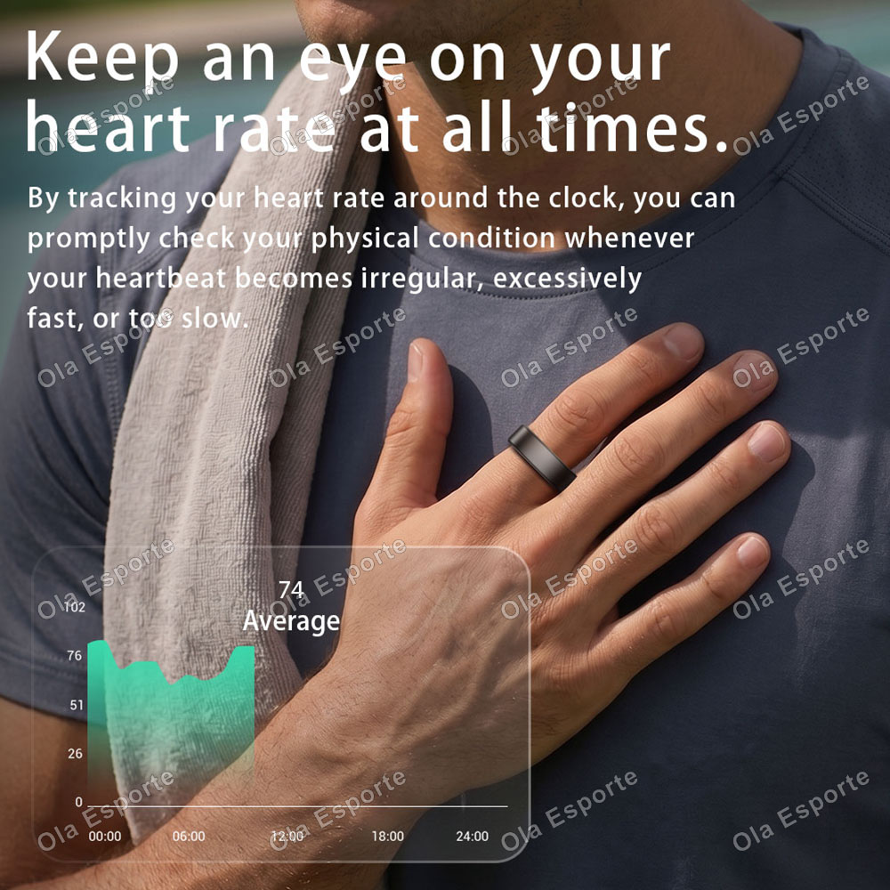 Ola Esporte スマートリング男性女性カップルスマー - Blood Pressure Monitor のレビューと価格