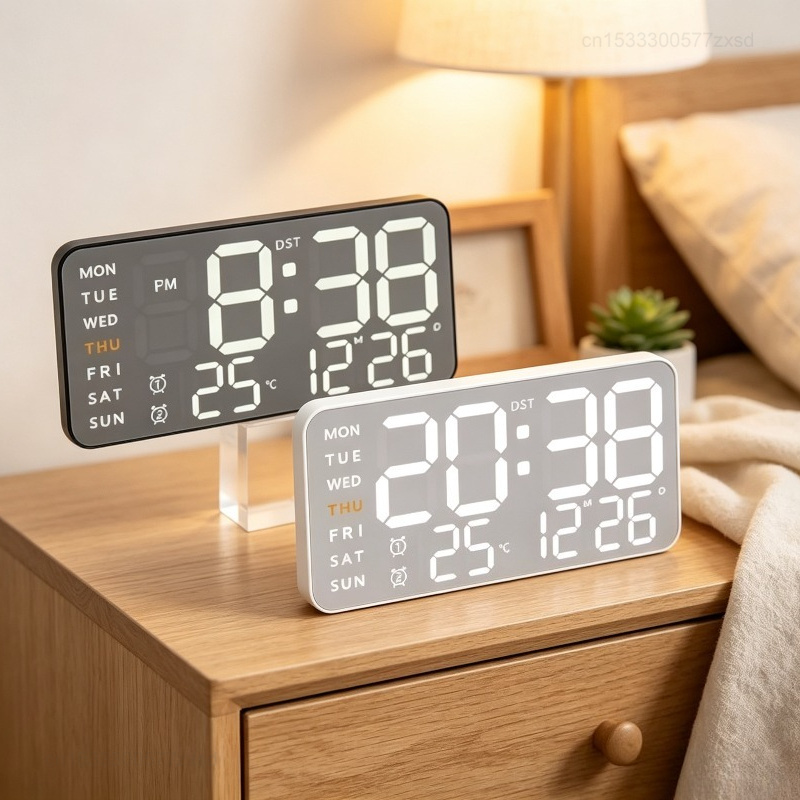 吊り下げ式室内温湿度計、多機能卓上アラーム時計、電子LED表 - Thermometer Digital のレビューと価格