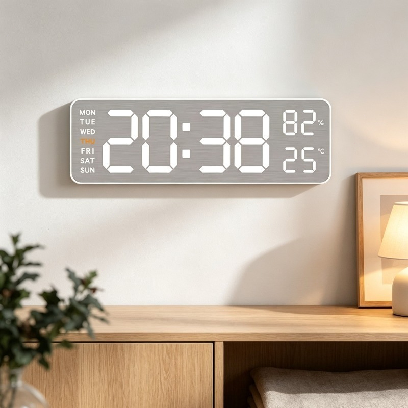 吊り下げ式室内温湿度計、多機能卓上アラーム時計、電子LED表 - Thermometer Digital のレビューと価格